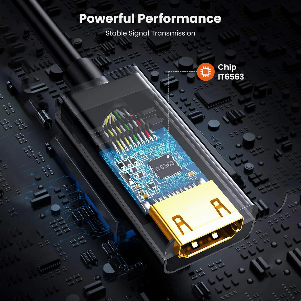 Mowsil DisplayPort to HDMI Adapter | 4K@60Hz, Gold-Plated, Aluminum Alloy, Plug & Play | Monitor TV Converter