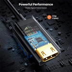 Mowsil DisplayPort to HDMI Adapter | 4K@60Hz, Gold-Plated, Aluminum Alloy, Plug & Play | Monitor TV Converter