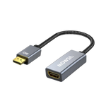 Mowsil DisplayPort to HDMI Adapter | 4K@60Hz, Gold-Plated, Aluminum Alloy, Plug & Play | Monitor TV Converter