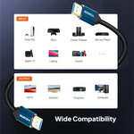 Mowsil HDMI 2.0 Cable | 4K@60Hz Ultra HD, 18Gbps High Speed, HDR, 3D, Gold-Plated | TV PC PS5 Monitor