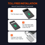 Mowsil HDD 2.5 SATA SSD Enclosure Type-C+USB uae