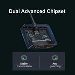 Mowsil Mini DisplayPort to VGA Adapter – 1080p@60Hz, Gold-Plated, Aluminum Alloy, Compatible with Mac & Laptop