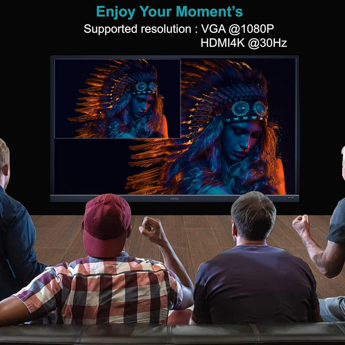 Mowsil Mini DisplayPort to HDMI and VGA Adapter – 4K HDMI, 1080p VGA, Gold-Plated Converter, Plug & Play