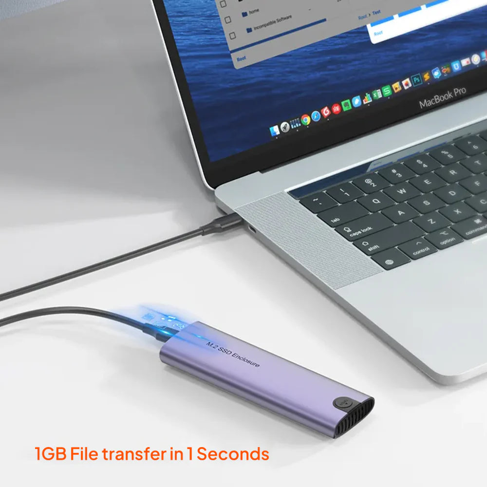 SSD Enclosure Type-C+USB