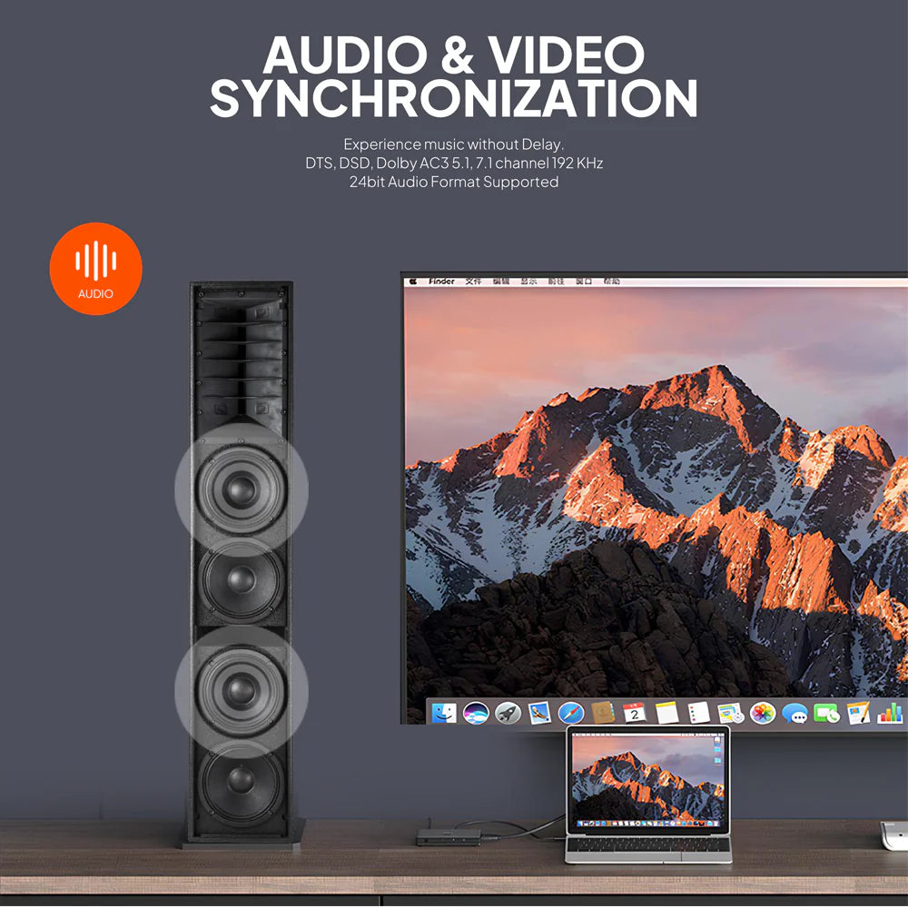 HDMI Switch 3 IN 1 OUT Switcher 4k 60Hz 