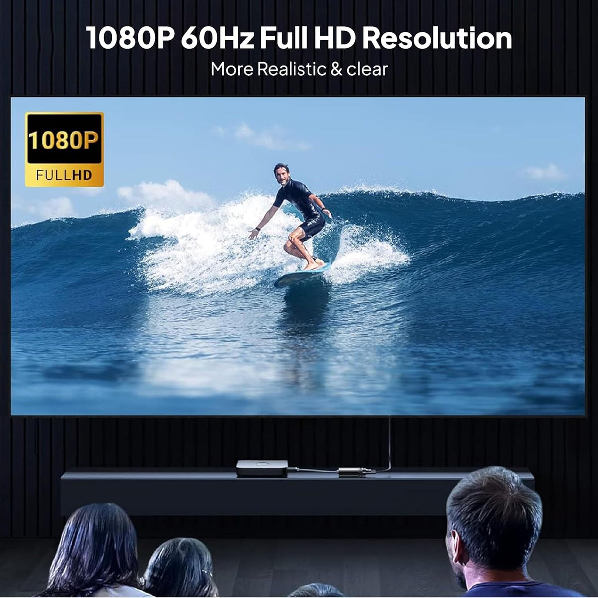 Mowsil DisplayPort to VGA Adapter – 1080p@60Hz, Gold-Plated, Plug & Play Converter for PC, Laptop & Monitor