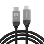 Mowsil USB-C Video Cable 4K 20Gbps 100W PD | Braided Type-C to Type-C for MacBook & iPad