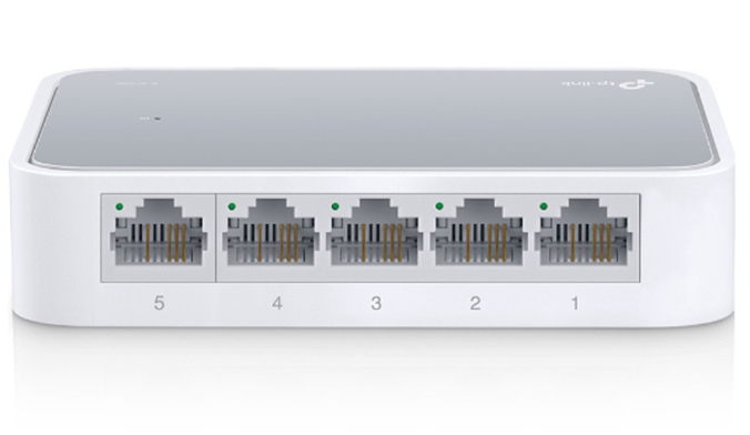 مفتاح سطح المكتب TP-Link TL-SF1005D بخمسة منافذ بسرعة 10100 ميجابت في الثانية