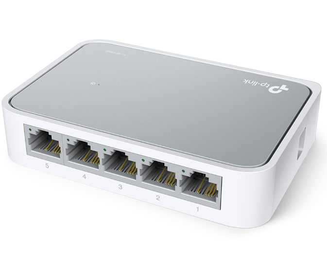 مفتاح سطح المكتب TP-Link TL-SF1005D بخمسة منافذ بسرعة 10100 ميجابت في الثانية