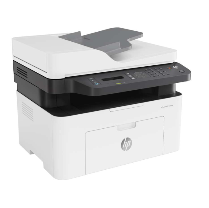 HP LaserJet MFP m137fnw Mono Printer White - 4ZB84A