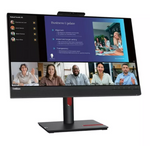 شاشة مؤتمرات الفيديو لينوفو ثينك فيجن T24mv-30 عالية الدقة مقاس 23.8 بوصة، لون أسود