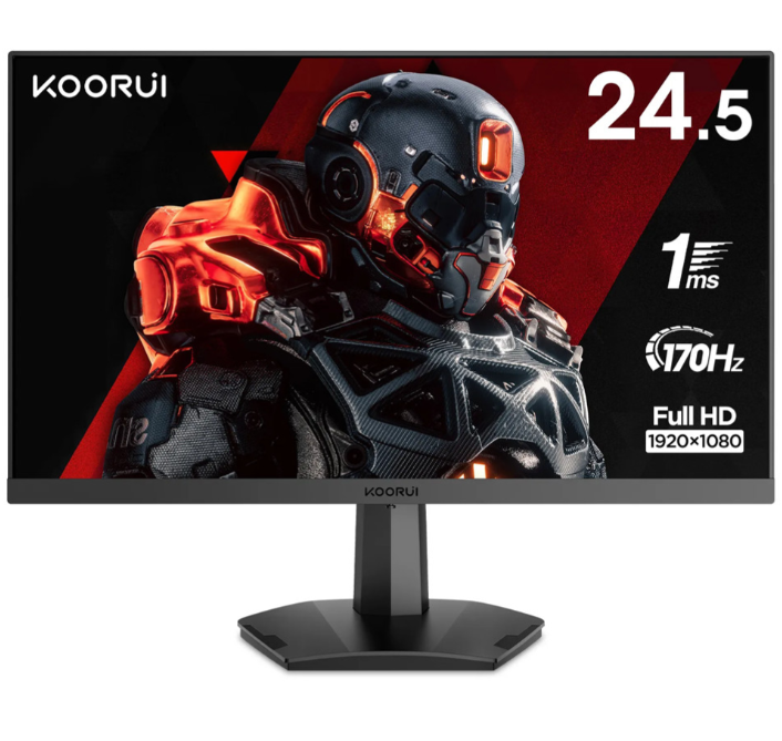Koorui 24.5 inch FHD 170Hz 1ms Gaming Monitor, 25E3A