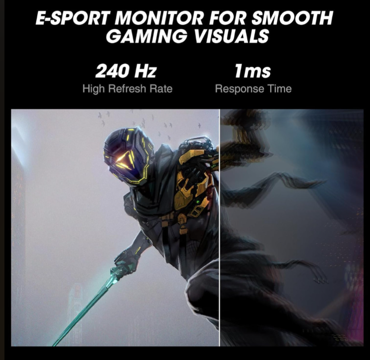 KOORUI GN02 27 Inch Gaming Monitor 240 Hz 19201080