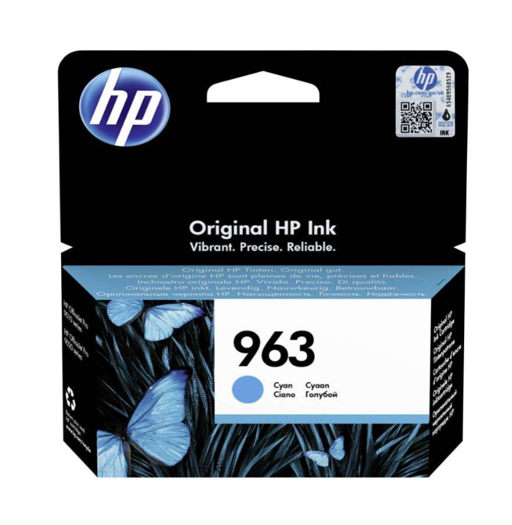 HP 963 Cyan Original Ink Cartridge - 3JA23AE