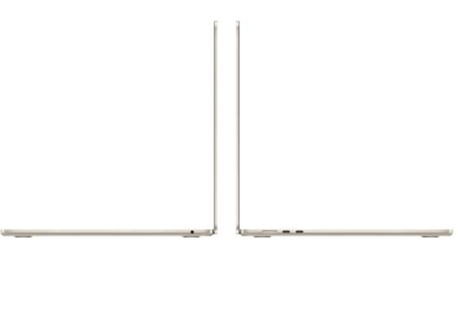 Apple MacBook Air M2 Chip with 8-core CPU, 10-core GPU 8GB 256GB SSD, 15.3 Inch, Starlight, English Keyboard, MQKU3