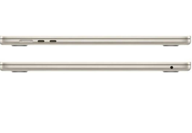 Apple MacBook Air M2 Chip with 8-core CPU, 10-core GPU 8GB 256GB SSD, 15.3 Inch, Starlight, English Keyboard, MQKU3