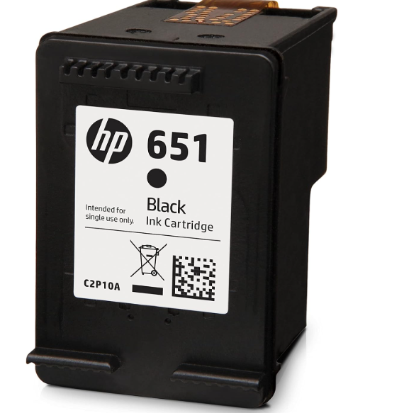 HP 651 Black Original Ink Advantage Cartridge C2P10AE