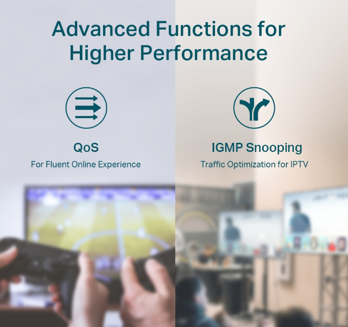 مفتاح سطح المكتب TP-Link TL-SG116P جيجابت ذو 16 منفذًا