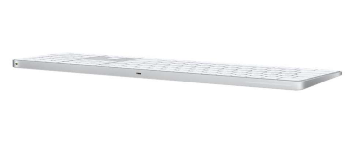 Apple Magic Keyboard with Touch ID and Numeric Keypad, Silver with White Keys English, MK2C3LL/A