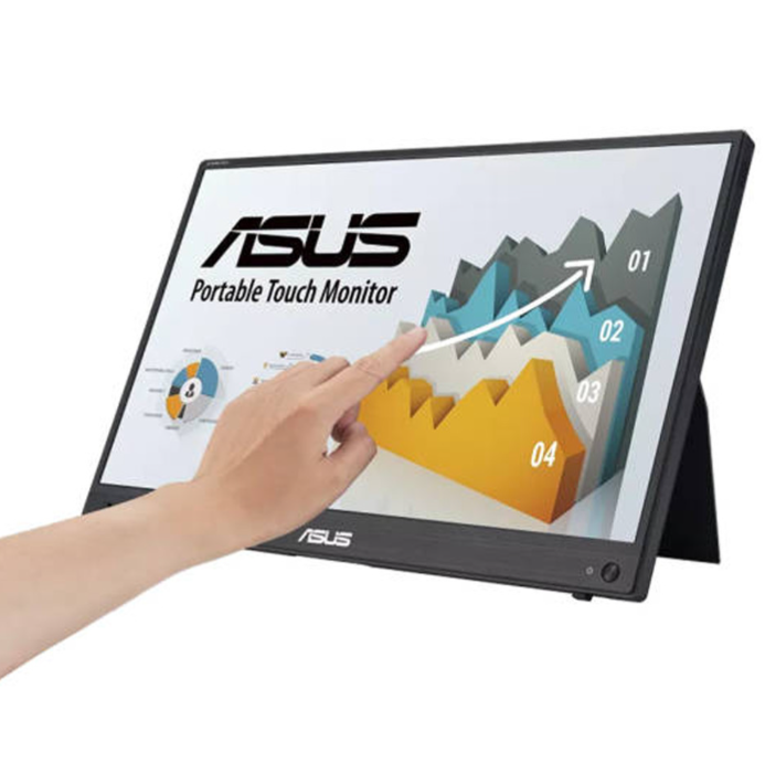 شاشة Asus Zenscreen Touch المحمولة مقاس 15.6 بوصة، MB16AHT
