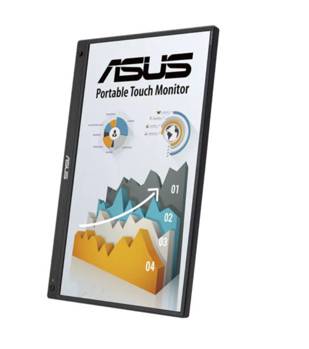 شاشة Asus Zenscreen Touch المحمولة مقاس 15.6 بوصة، MB16AHT