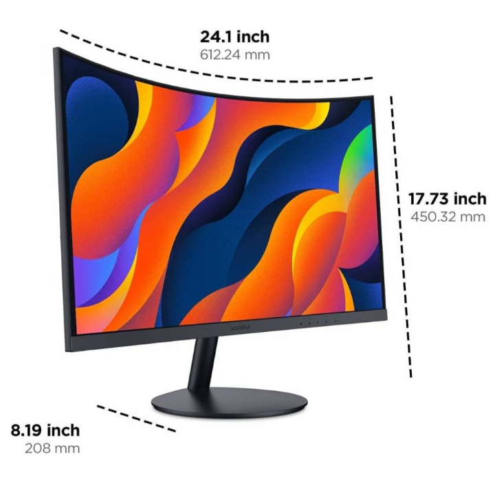 Koorui 27N5C, 27 Inch Curved Screen Full HD Business Monitor