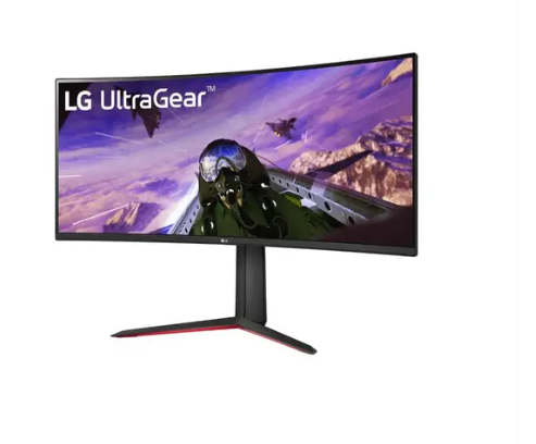 LG 34 Inch Curved UltraGear QHD HDR 10 160Hz Monitor with Tilt and Height Adjustable Stand, 34GP63A-B