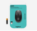 Logitech M191 Wireless Mouse, Mid Gray