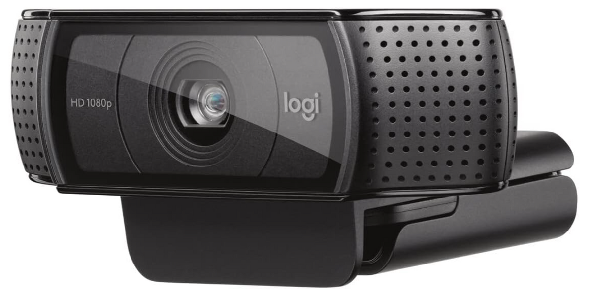 كاميرا ويب Logitech C920 HD Pro، مكالمات فيديو عالية الدقة 1080 بكسل مع صوت ستيريو
